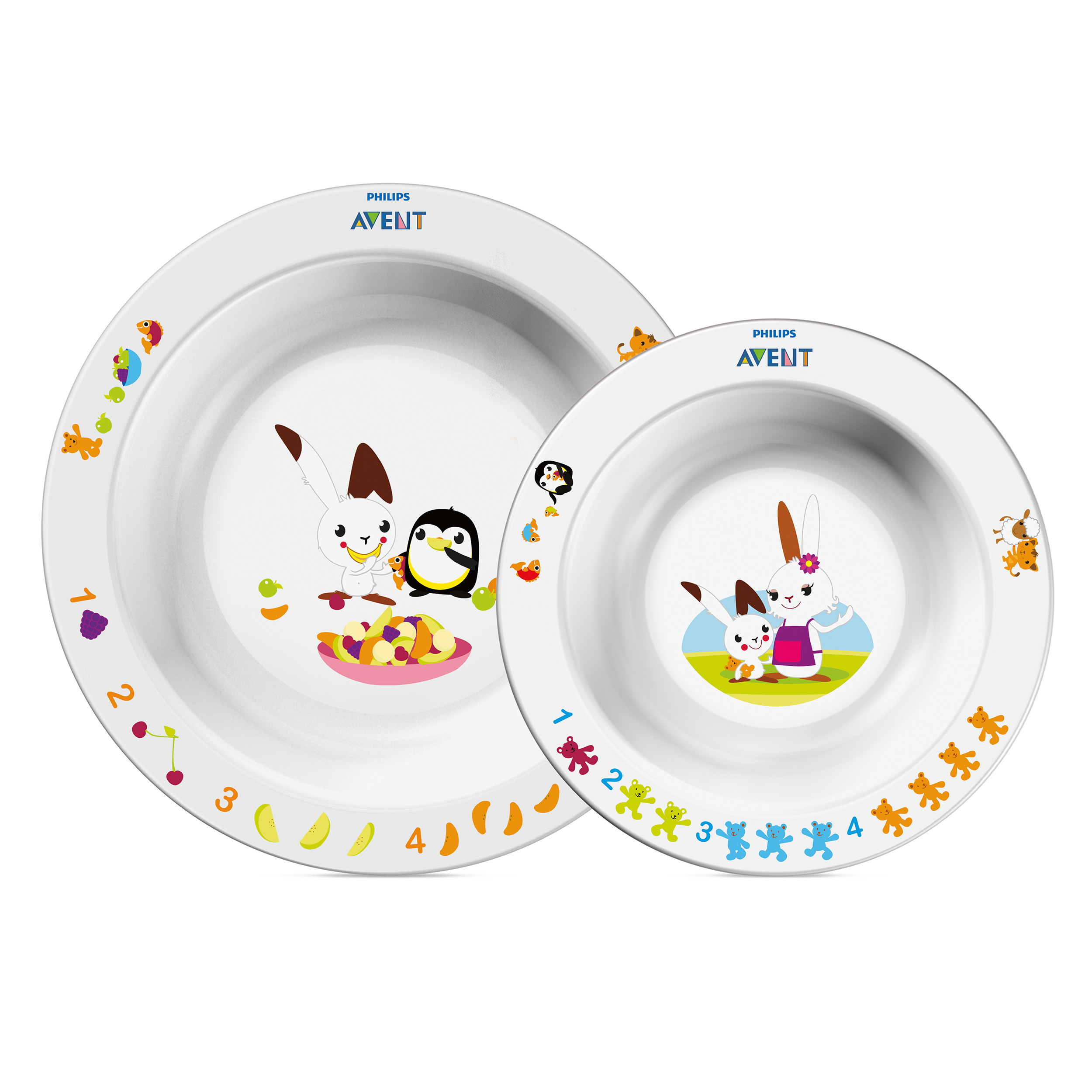 Тарелка Philips Avent 450 мл 2 предм. - фото 1