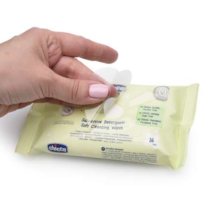Влажные салфетки Chicco 16 шт.
