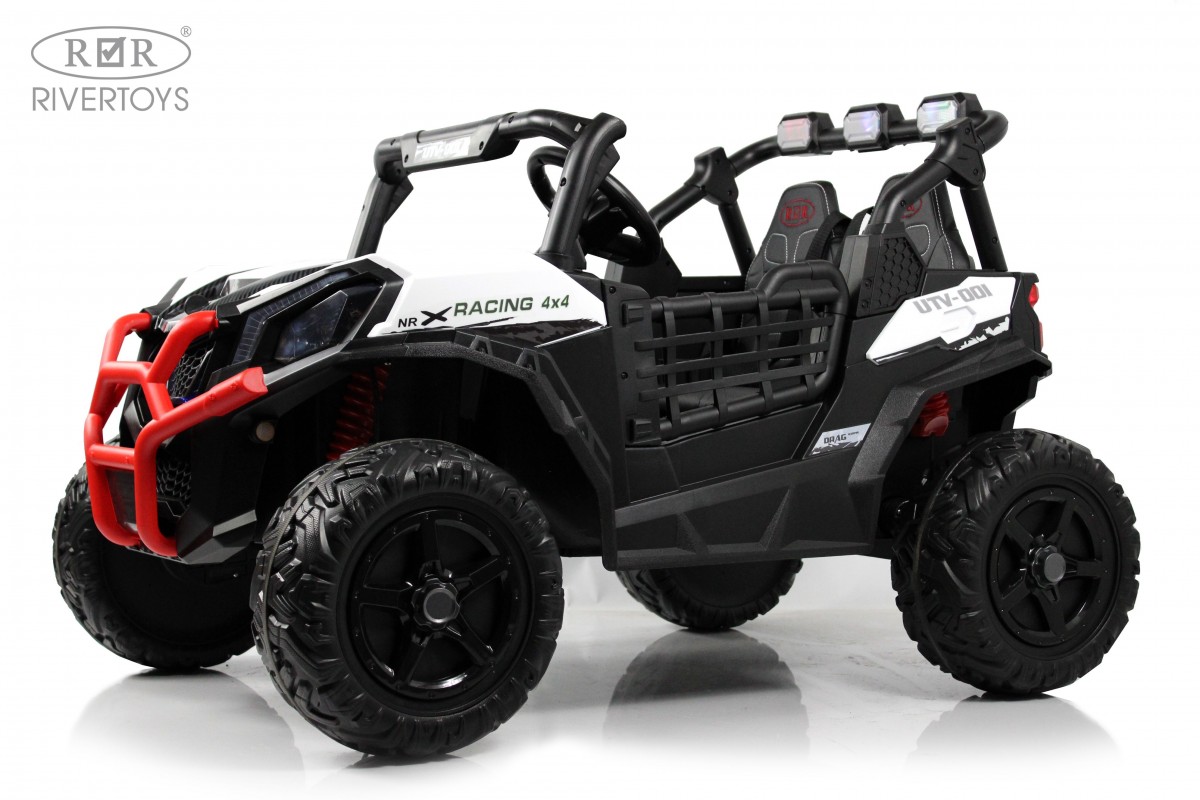 Электромобиль RIVERTOYS K777KK-LUX-BUGGY-WHITE С пультом ДУ - фото 4