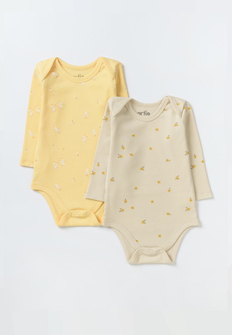 Боди 2 шт artie S25B14BD2-1504D/Желтый-бежевый - фото 1