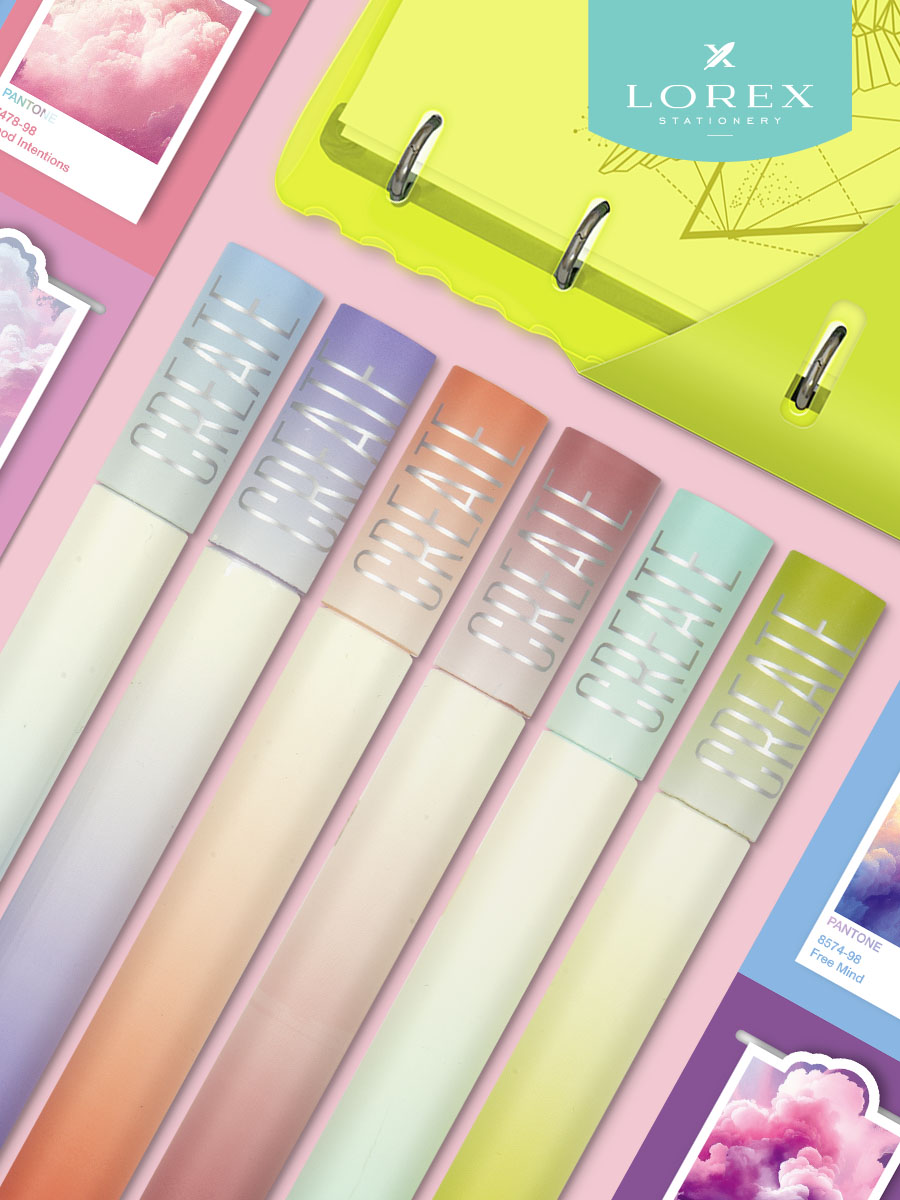 Текстовыделители Lorex Stationery 6 цв. - фото 1