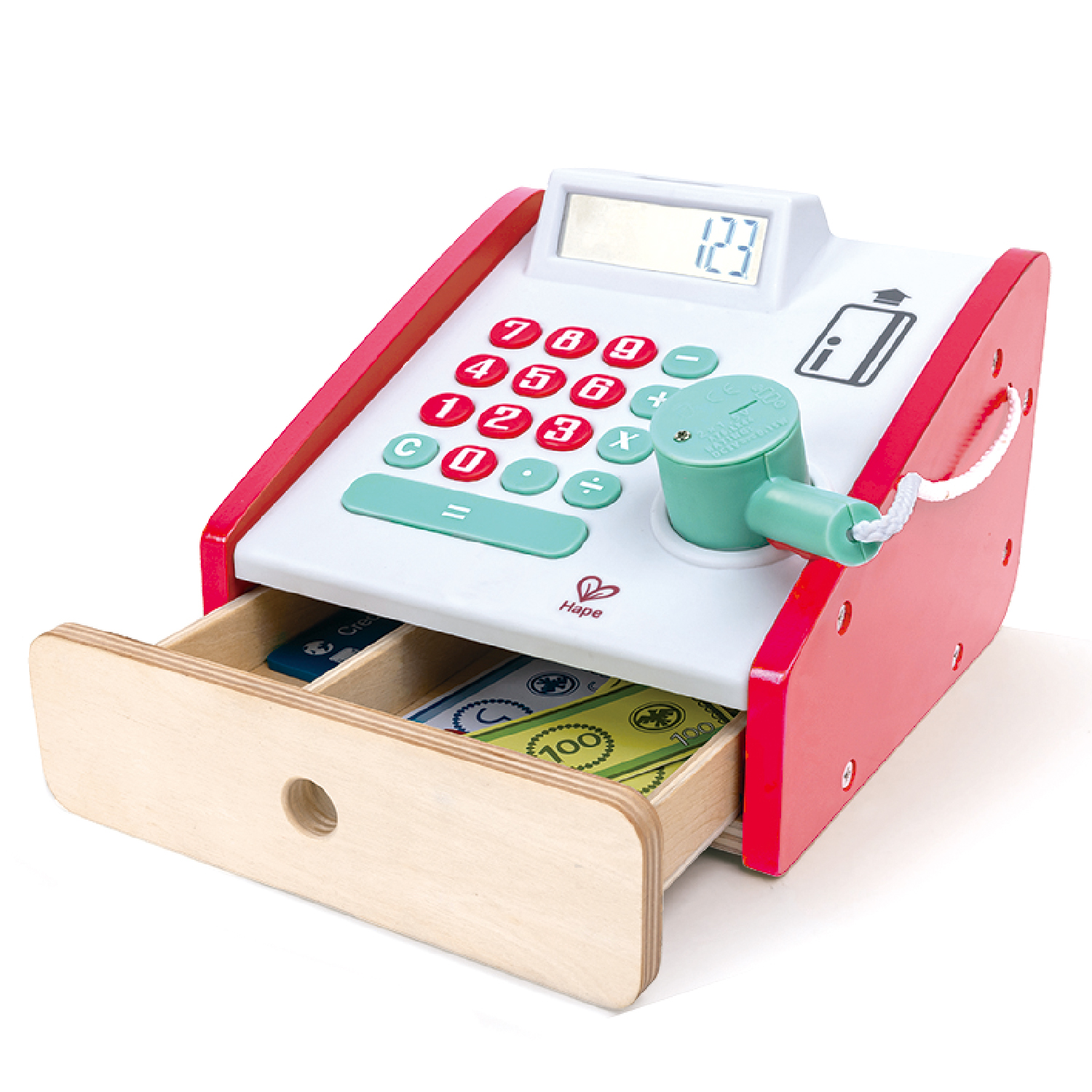 Игровой набор Hape продукты, прилавок, касса - фото 10