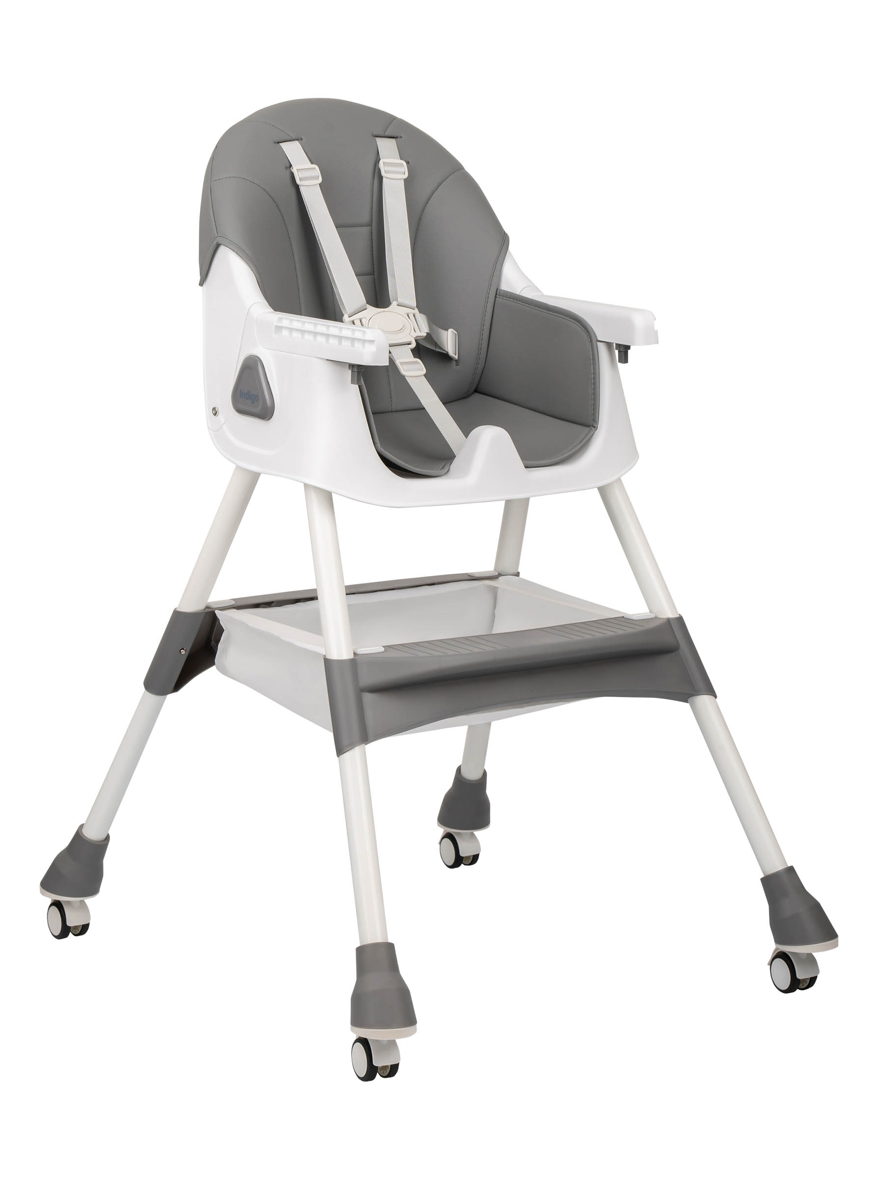 Стульчик для кормления Indigo Corn Flex темно-серый - фото 2