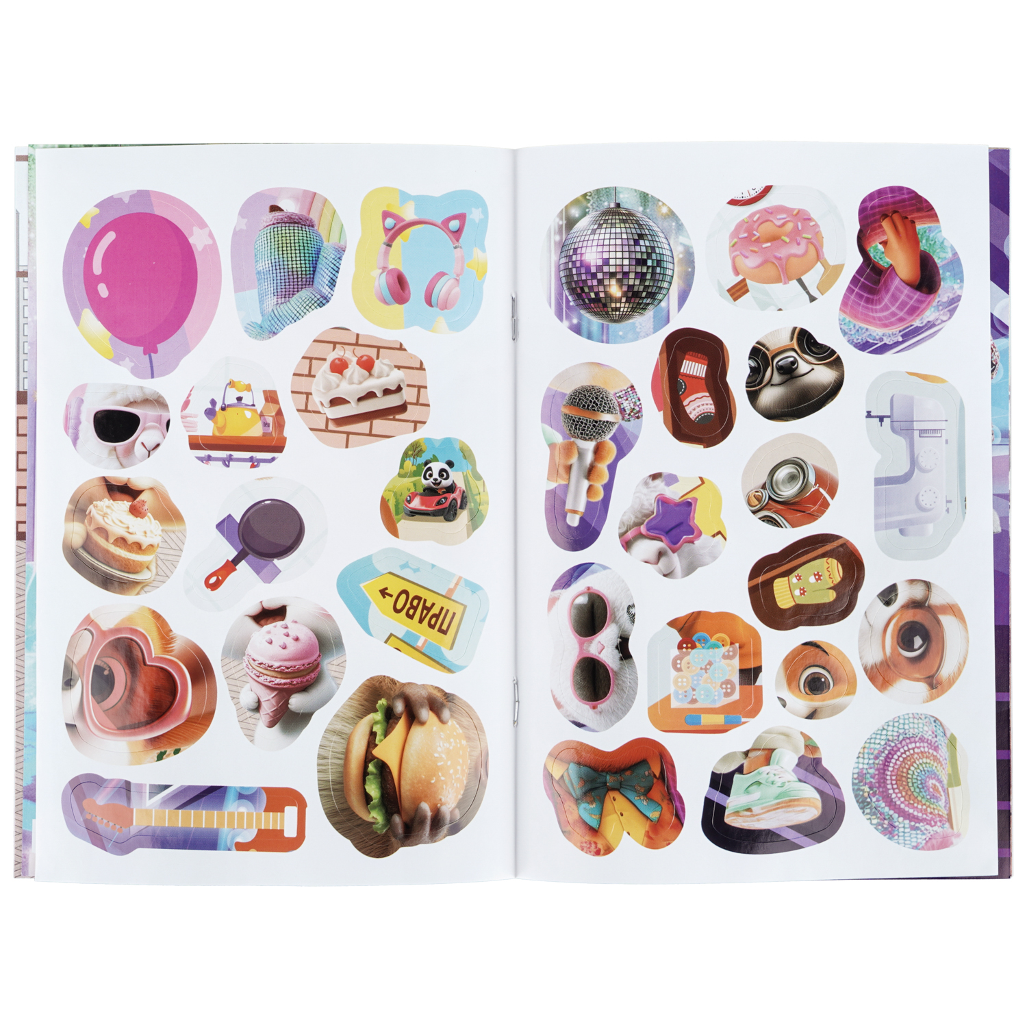 Книга УМка Аппликации с наклейками Веселая зверята - фото 3