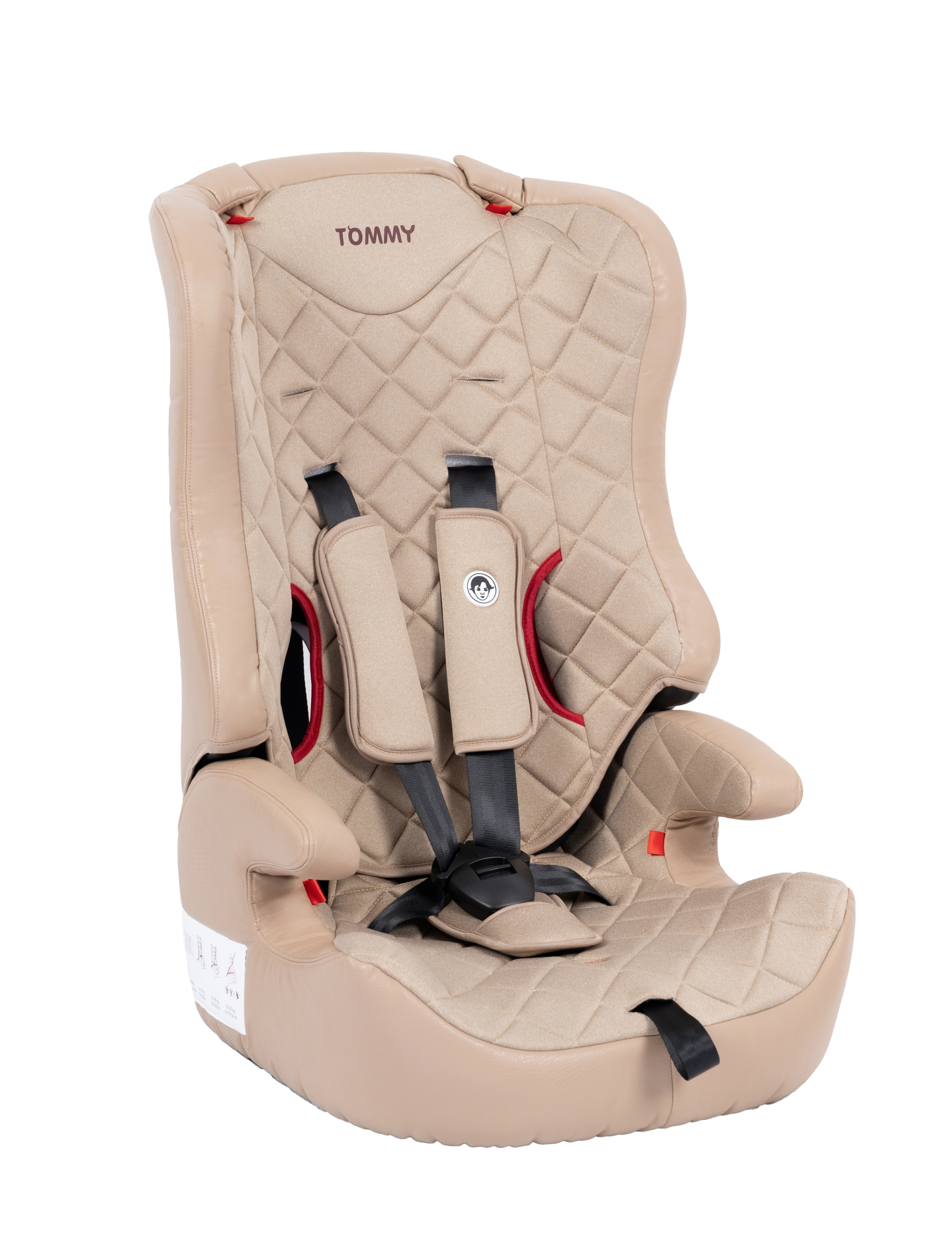 Автокресло TOMMY 1/2/3 (9-36 кг) бежевый - фото 15