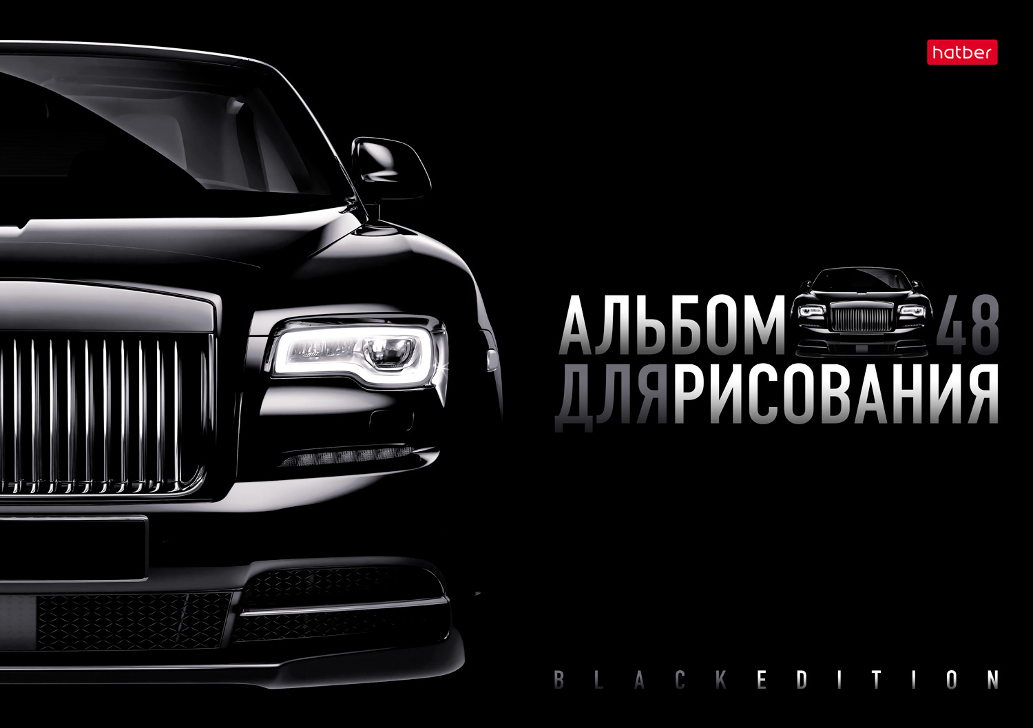 Альбом Hatber Black Edition А4 48 лист. 1 шт. - фото 2