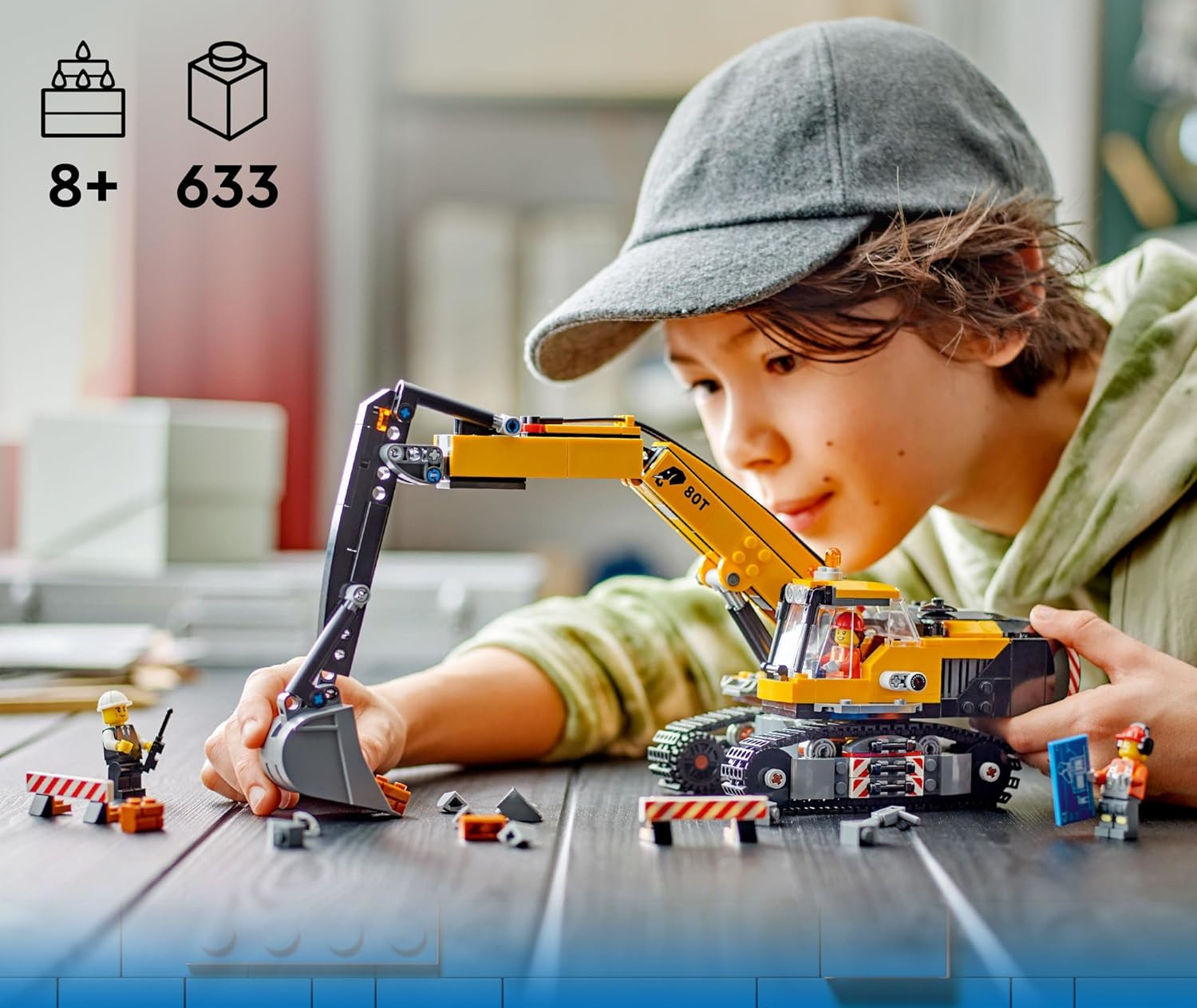 Конструктор LEGO City Желтый строительный экскаватор - фото 11