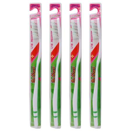 Зубная щетка классическая Dr. Clean 4 шт.