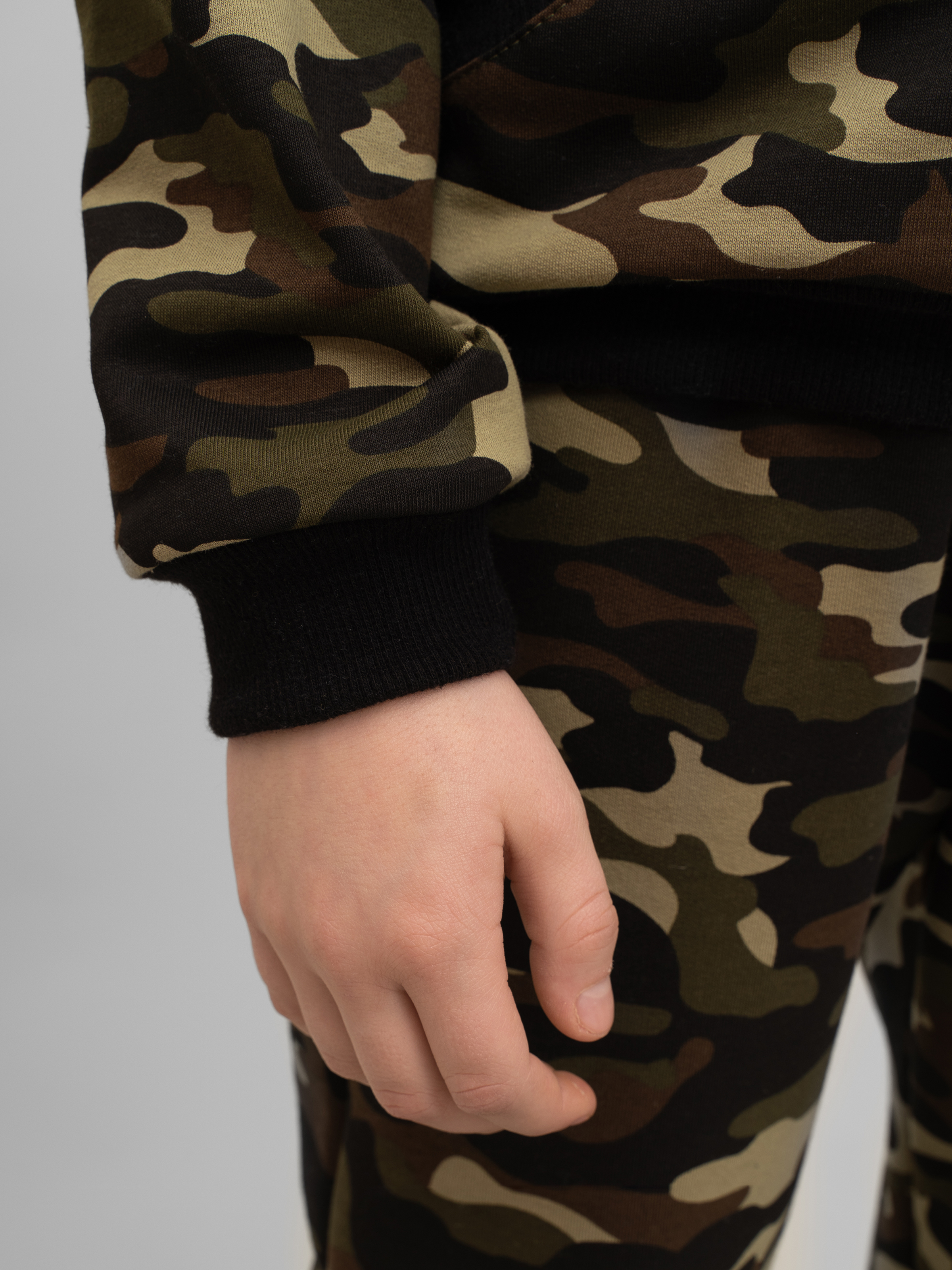 Худи и брюки Утенок 747 хаки черный дино - фото 12