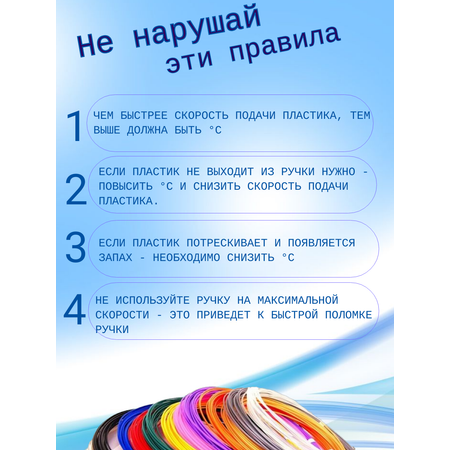 Пластик 3D PEN Голубой