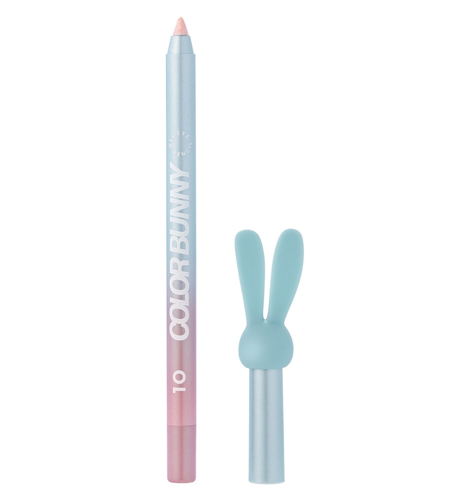 Карандаш для глаз Love Generation Color Bunny гелевый стойкий насыщенный тон 10 дуохромный серебристо-голубой 1.3г - фото 1