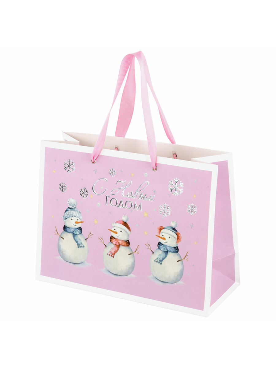 Пакет новогодний подарочный Золотая сказка набор 4 штуки Artpaper Wide 1 - фото 7