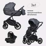 Коляска 3в1 Riko Basic Montana Ecco черный