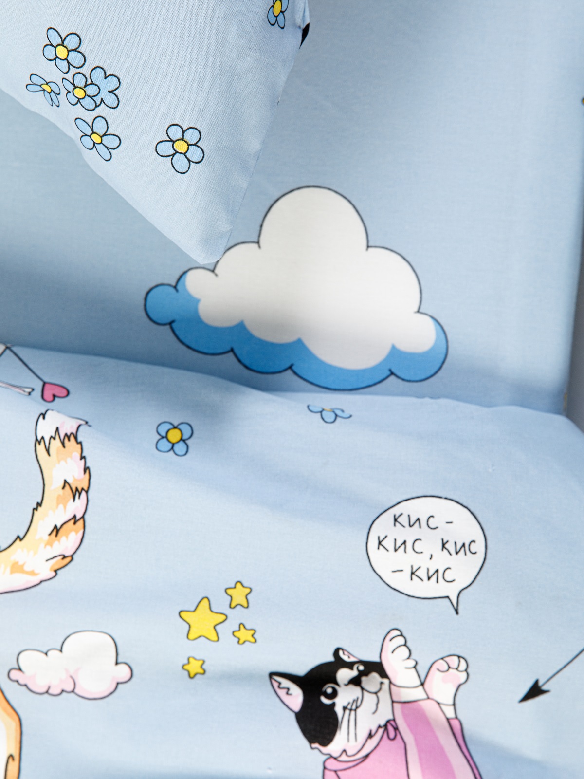 Комплект постельного белья Wake Me Wake Kitty полутораспальный 3 предм. - фото 9