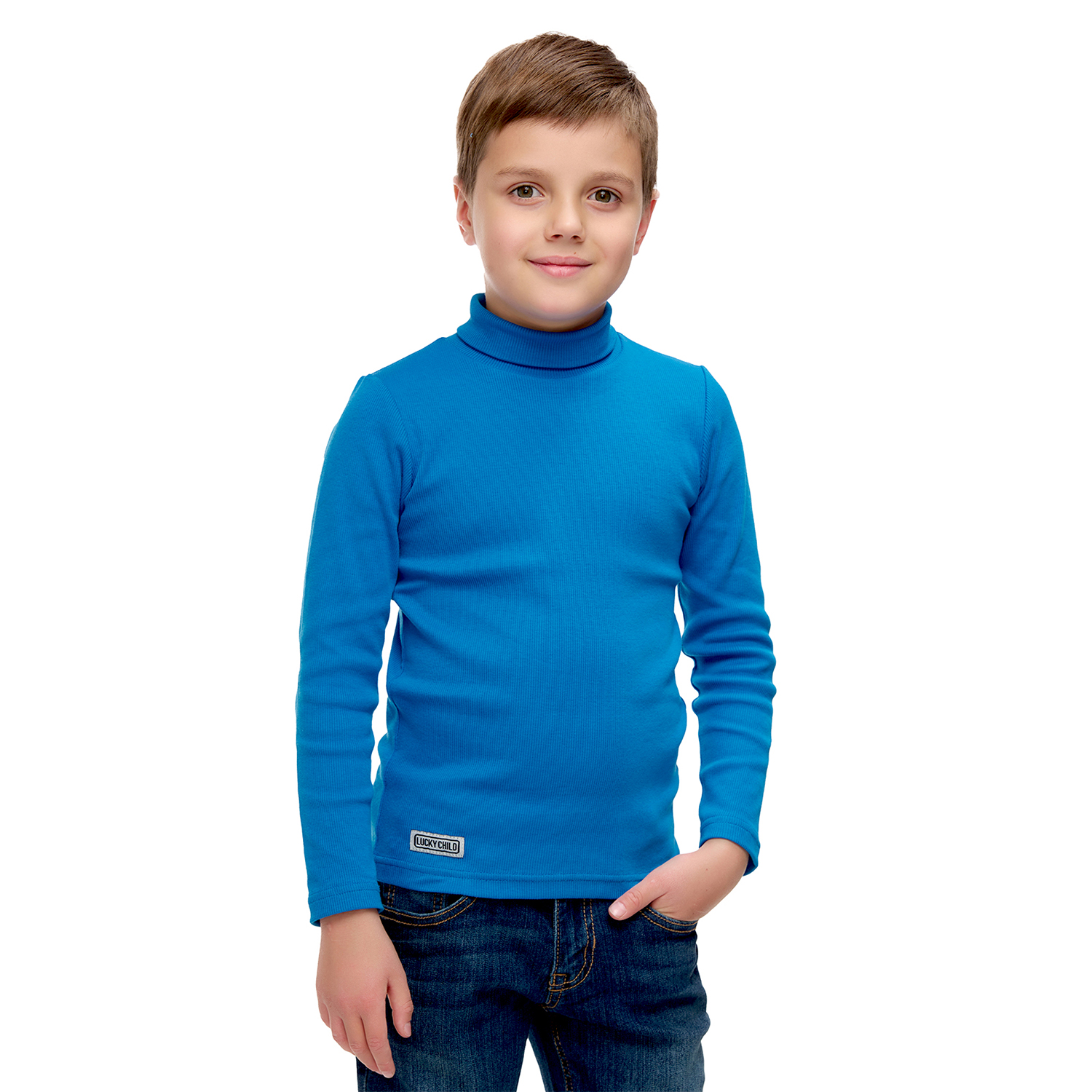 Водолазка Lucky Child 77-11/васильковый/0-2 - фото 3