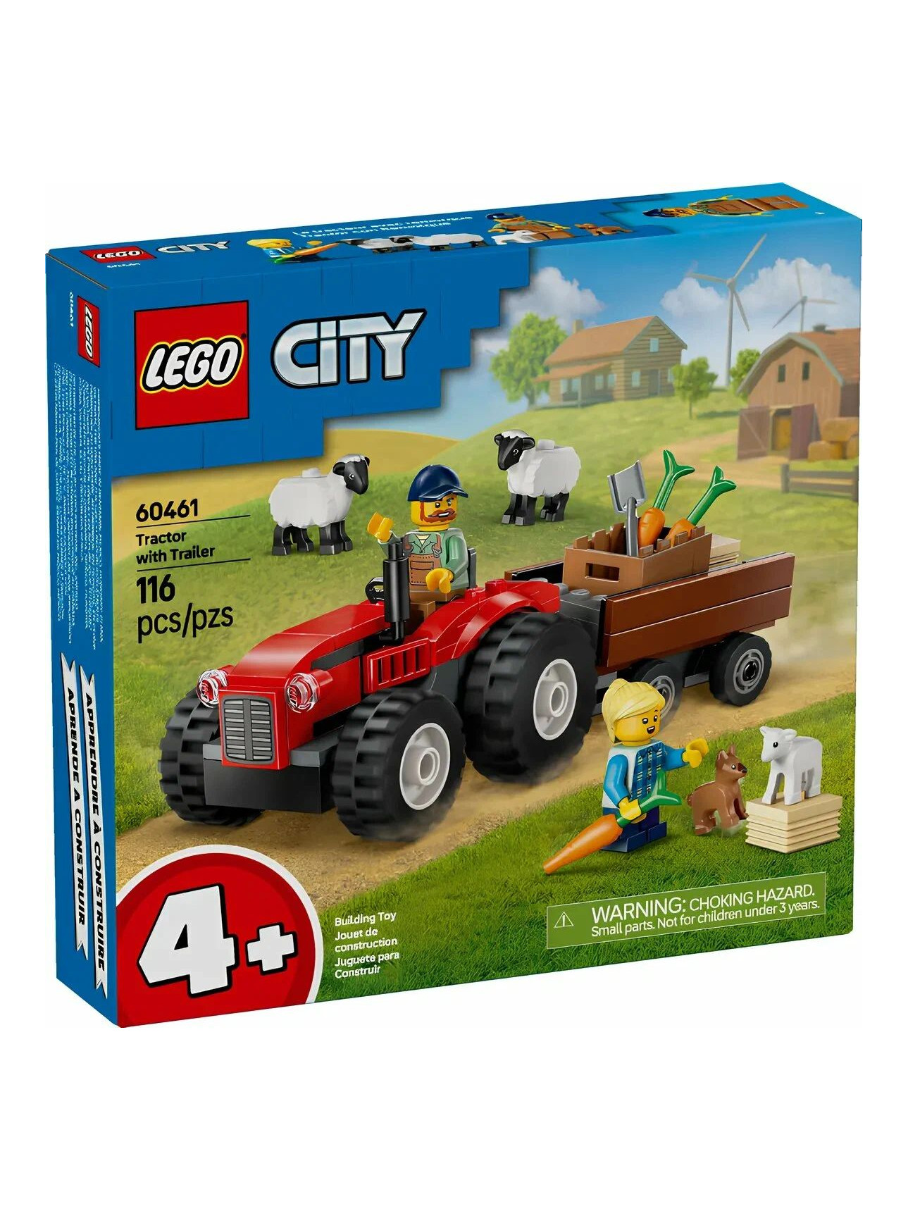 Конструктор LEGO City Трактор с прицепом 116 дет. - фото 1