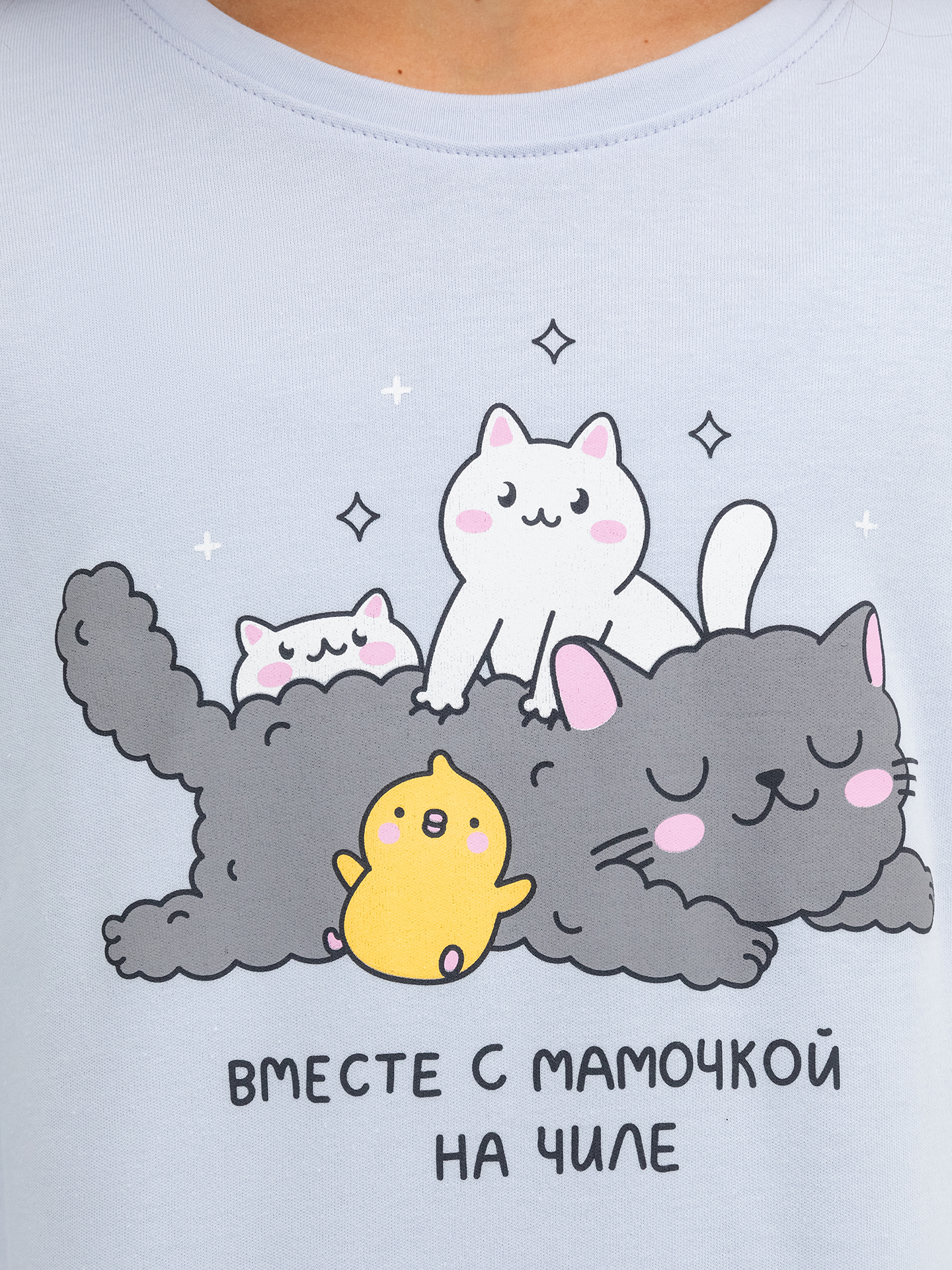 Пижама Mark Formelle (Марк Формэль) 567743/голубой +зверята на голубом - фото 3