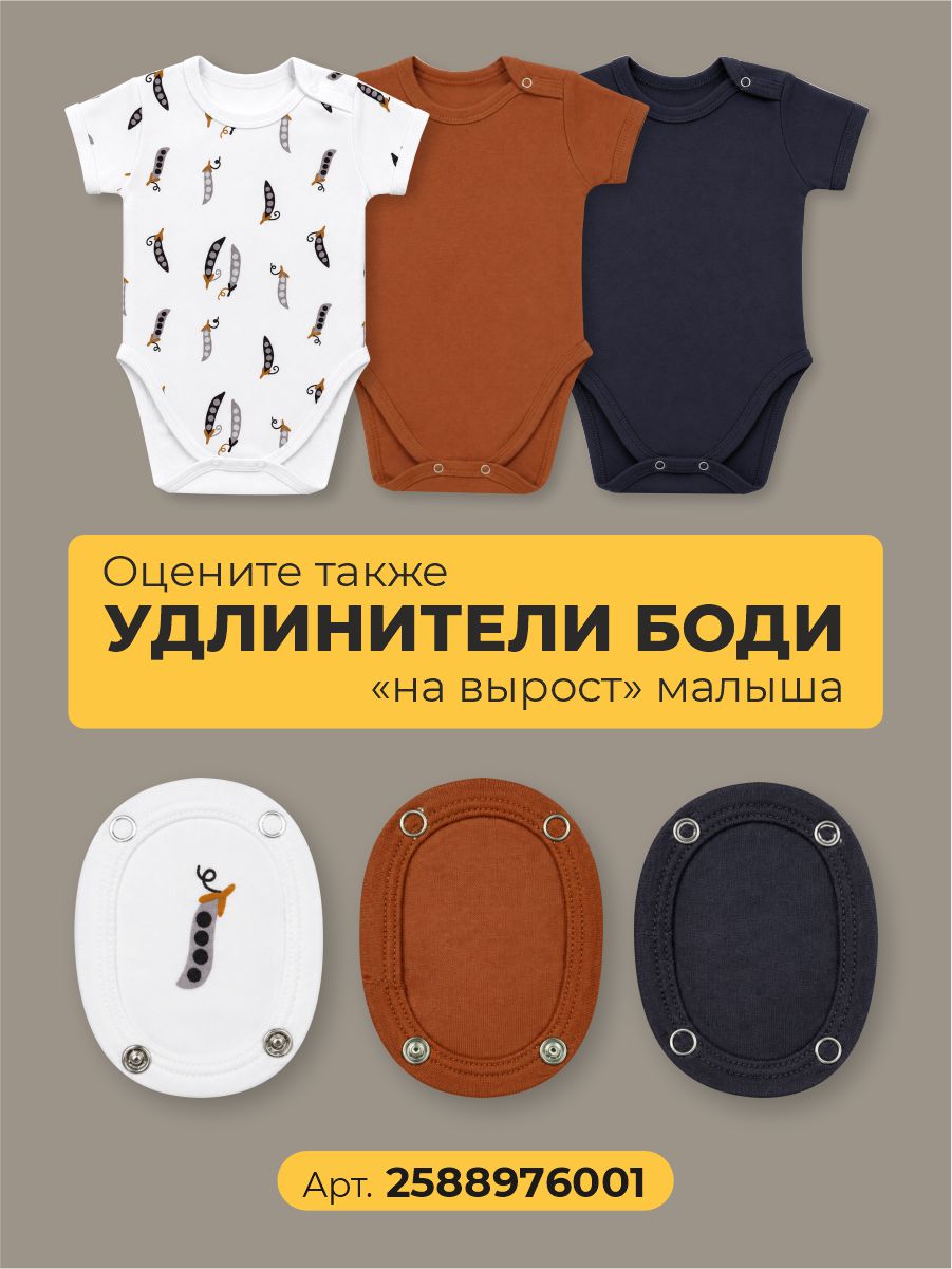Боди 3 шт ШВЕЙНЫЕ ИСТОРИИ бодигорох_кор - фото 6
