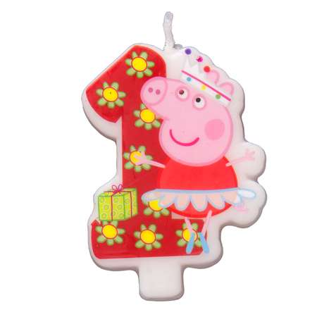 Фигурная свеча Росмэн Цифра 1 Peppa Pig