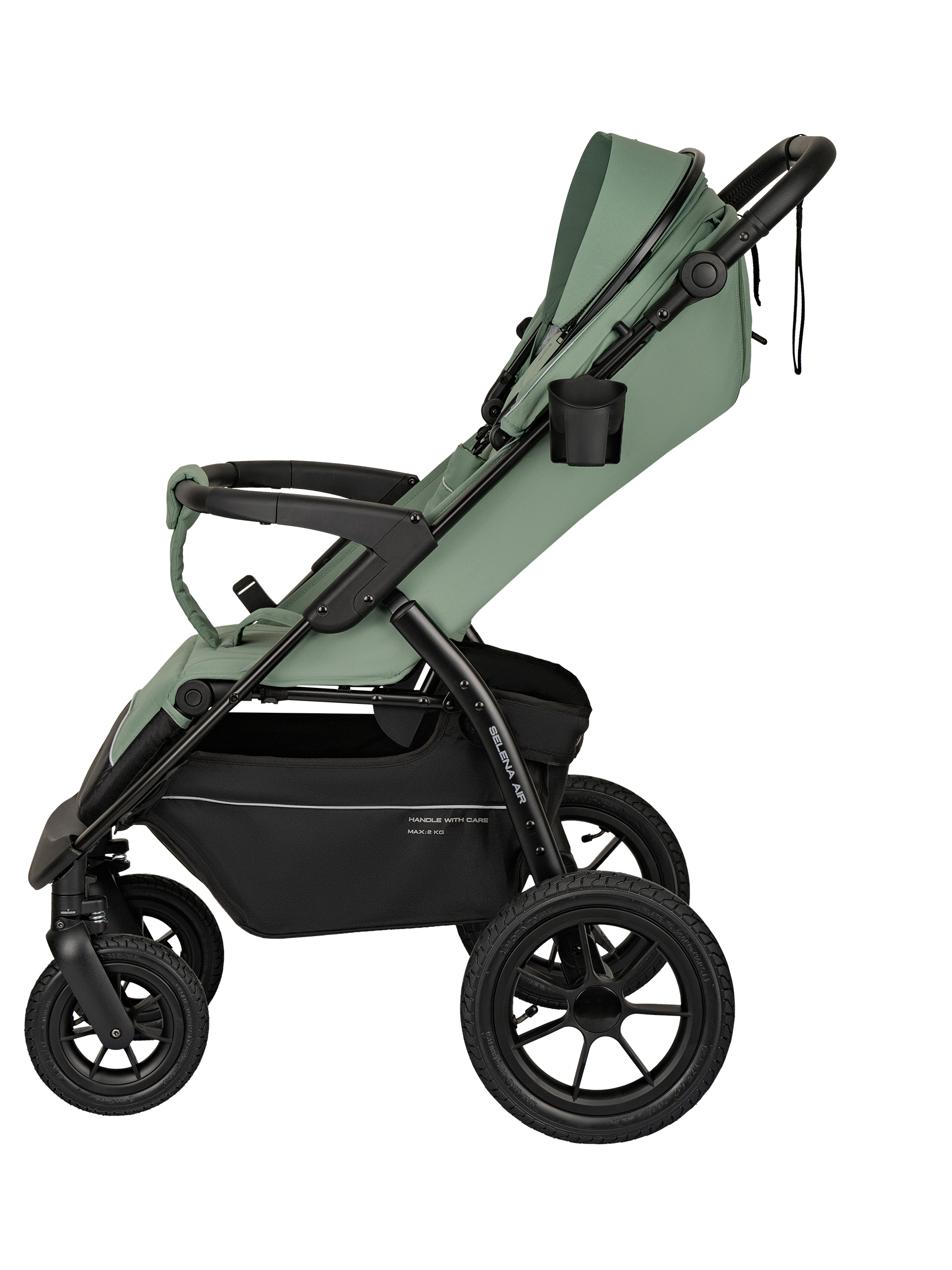 Коляска прогулочная JOVOLA SELENA Air 2025 с сумкой зеленый - фото 21