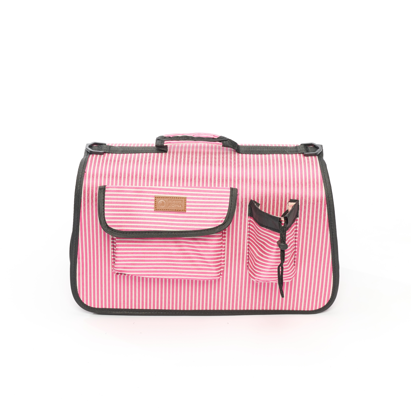 Сумка-переноска для животных Не один дома Holiday pink 40*27*21см розовый - фото 1