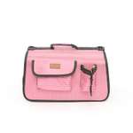 Сумка-переноска для животных Не один дома Holiday pink 40*27*21см розовый