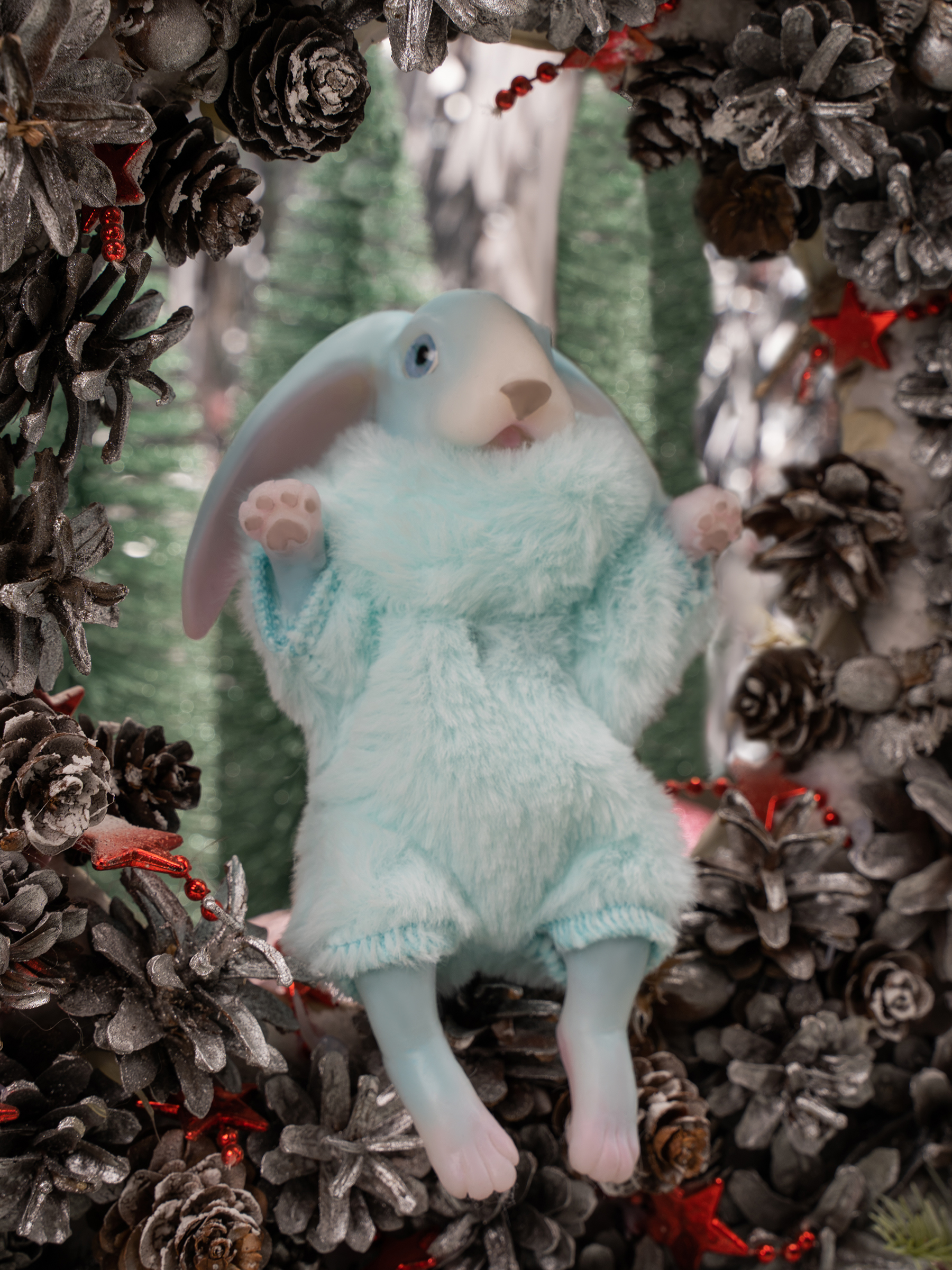 Кукла мини Magic Manufactory Magic history Зайчонок голубой высота 15 см 4631169404130 - фото 16