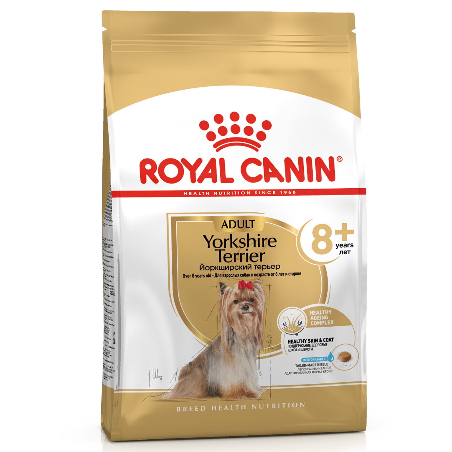Корм для собак ROYAL CANIN породы йоркширский терьер 8+ пожилые 1.5кг - фото 2