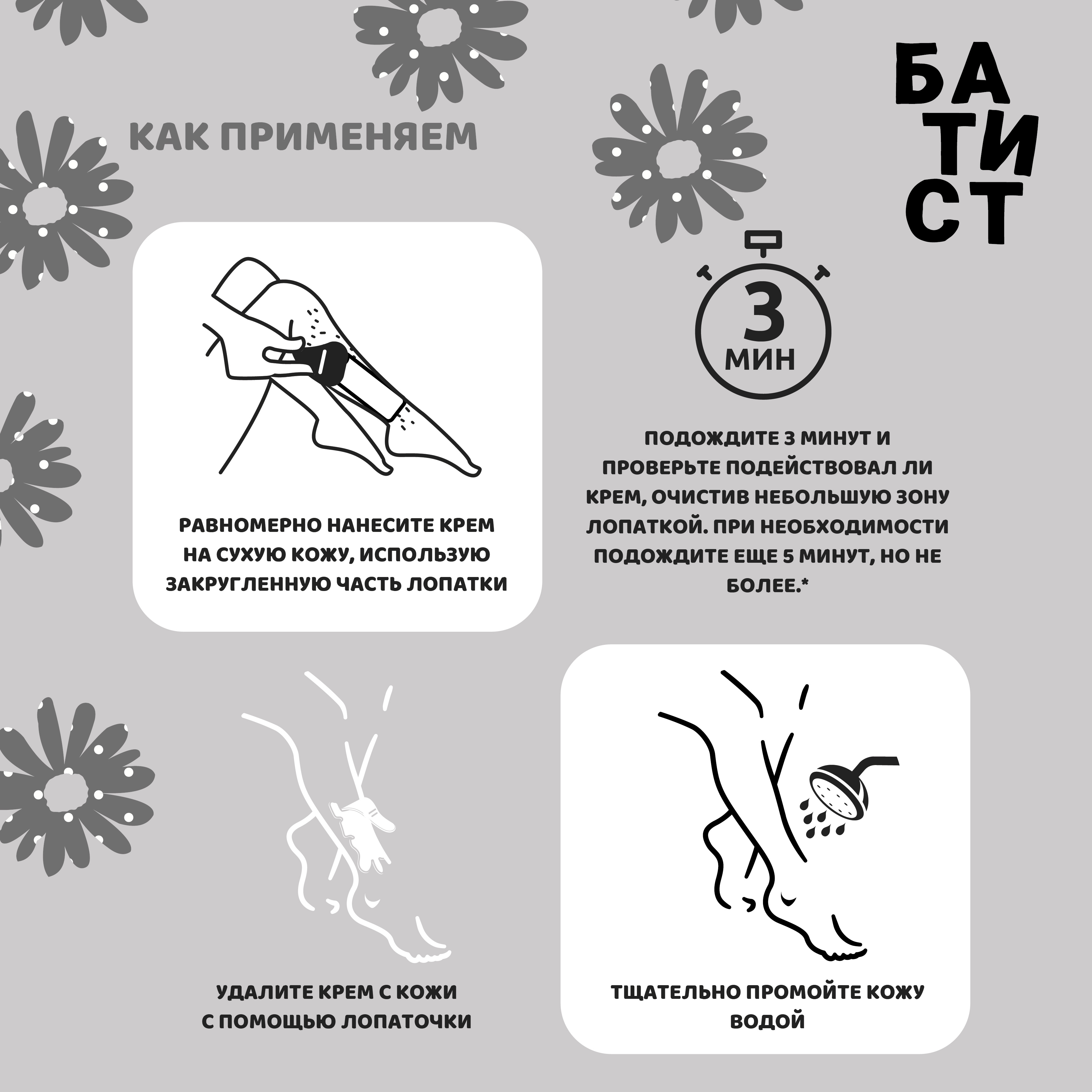 Крем-депилятор Батист Metropolitan Men мужской 100 мл - фото 3