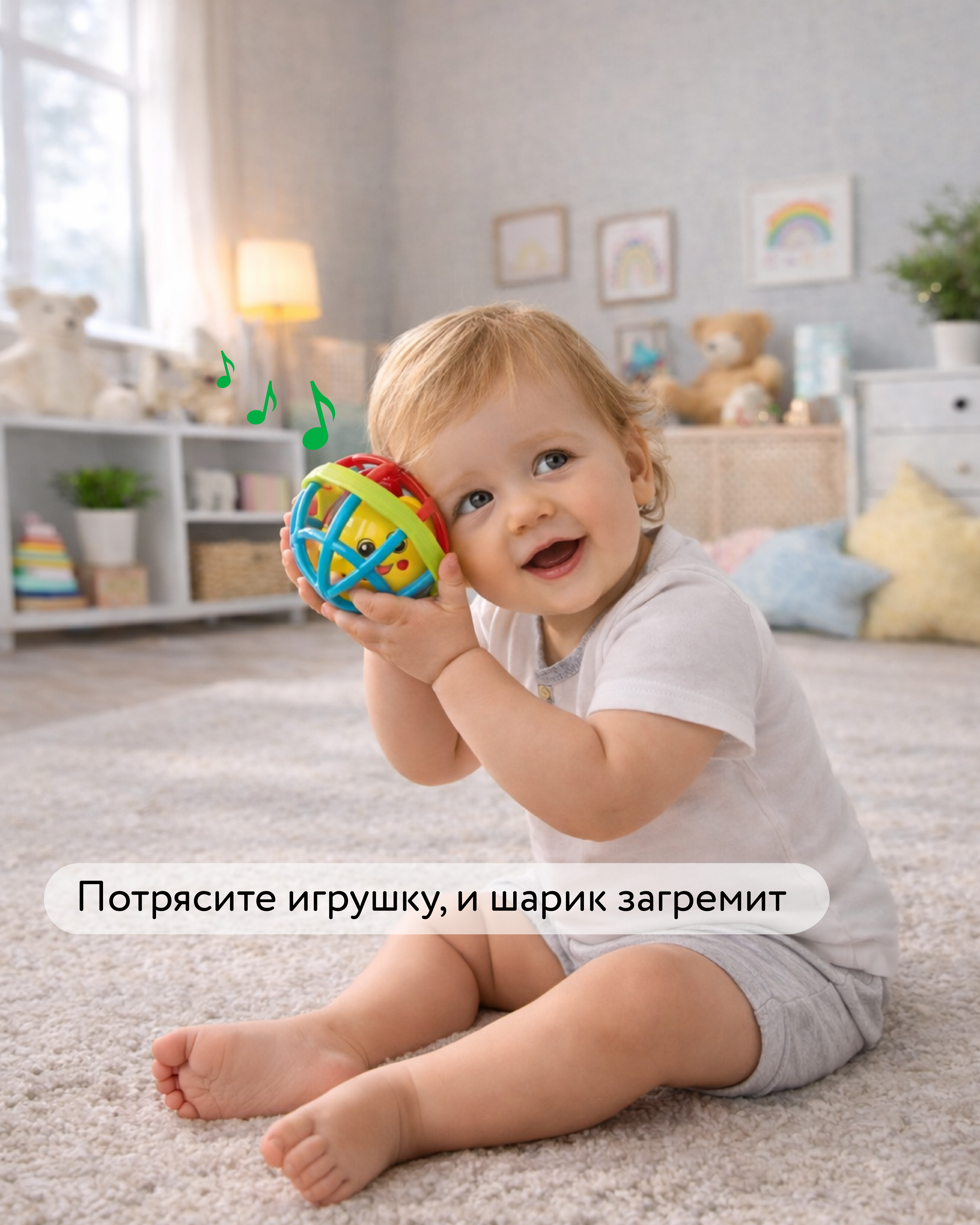 Игрушка BabyGo мяч - фото 4