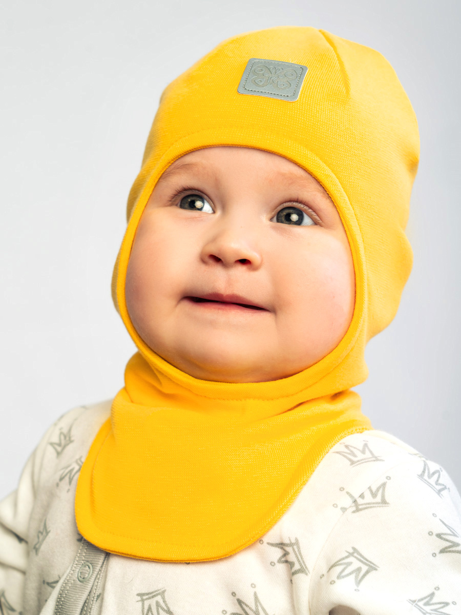 Шапка-шлем ПриКиндер G-Sp21807 Цвет Жёлтый - фото 7