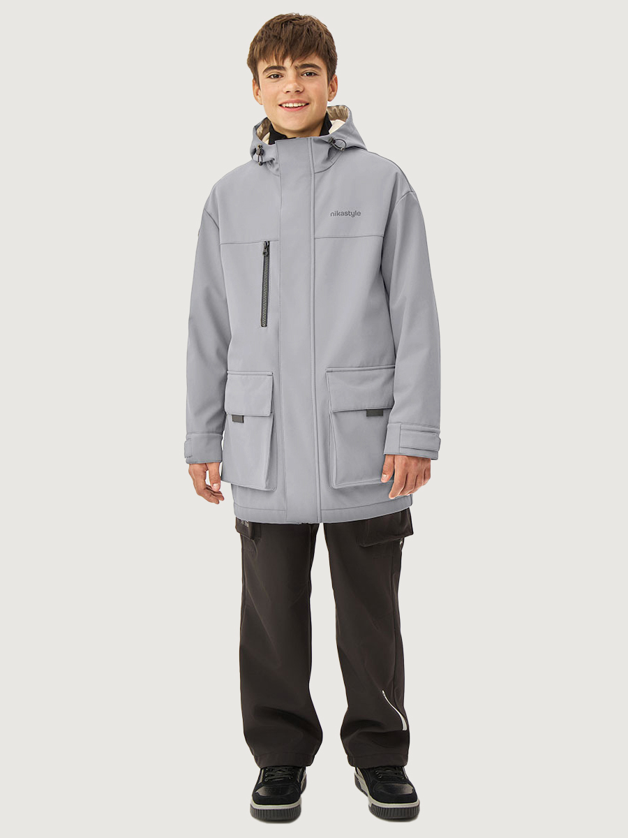 Ветровка NIKASTYLE 4л16126 серый - фото 9