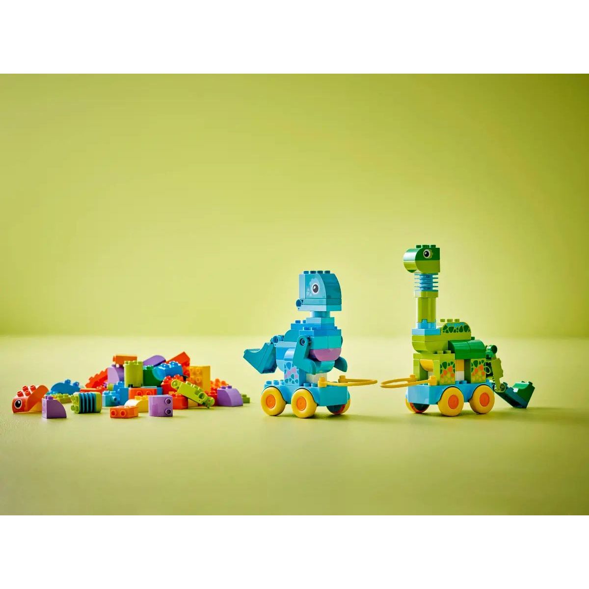 Конструктор LEGO DUPLO 3 в 1 Динозавр на колесах 108 дет. - фото 7