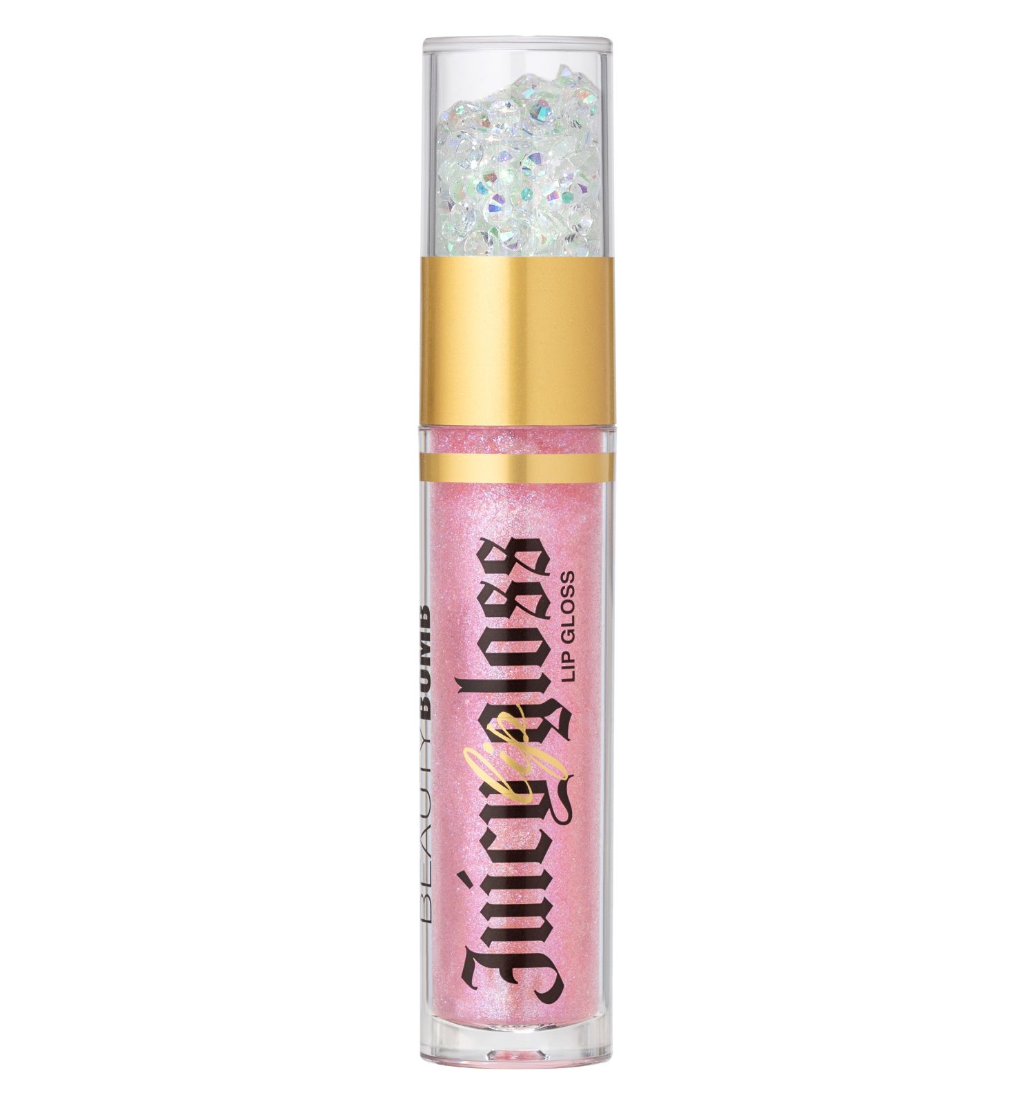 Блеск для губ Beauty Bomb тон 04 прозрачный с фиолетовыми блестками 3.4мл - фото 2