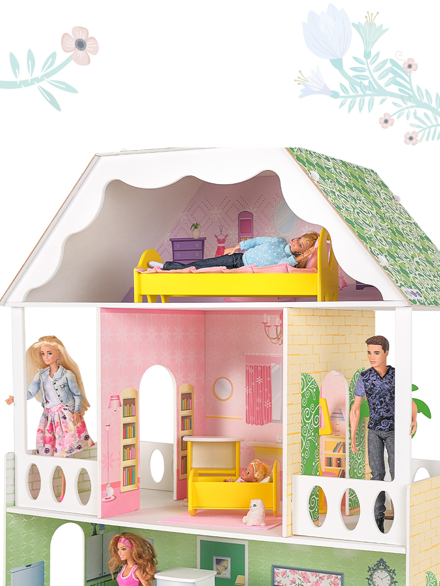Домик для кукол PAREMO с мебелью PD318-01 - фото 14