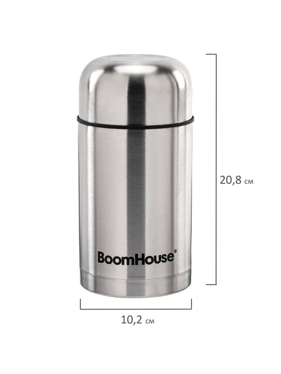 Термос BoomHouse для чая кофе еды 800 мл с широким горлом походный - фото 7