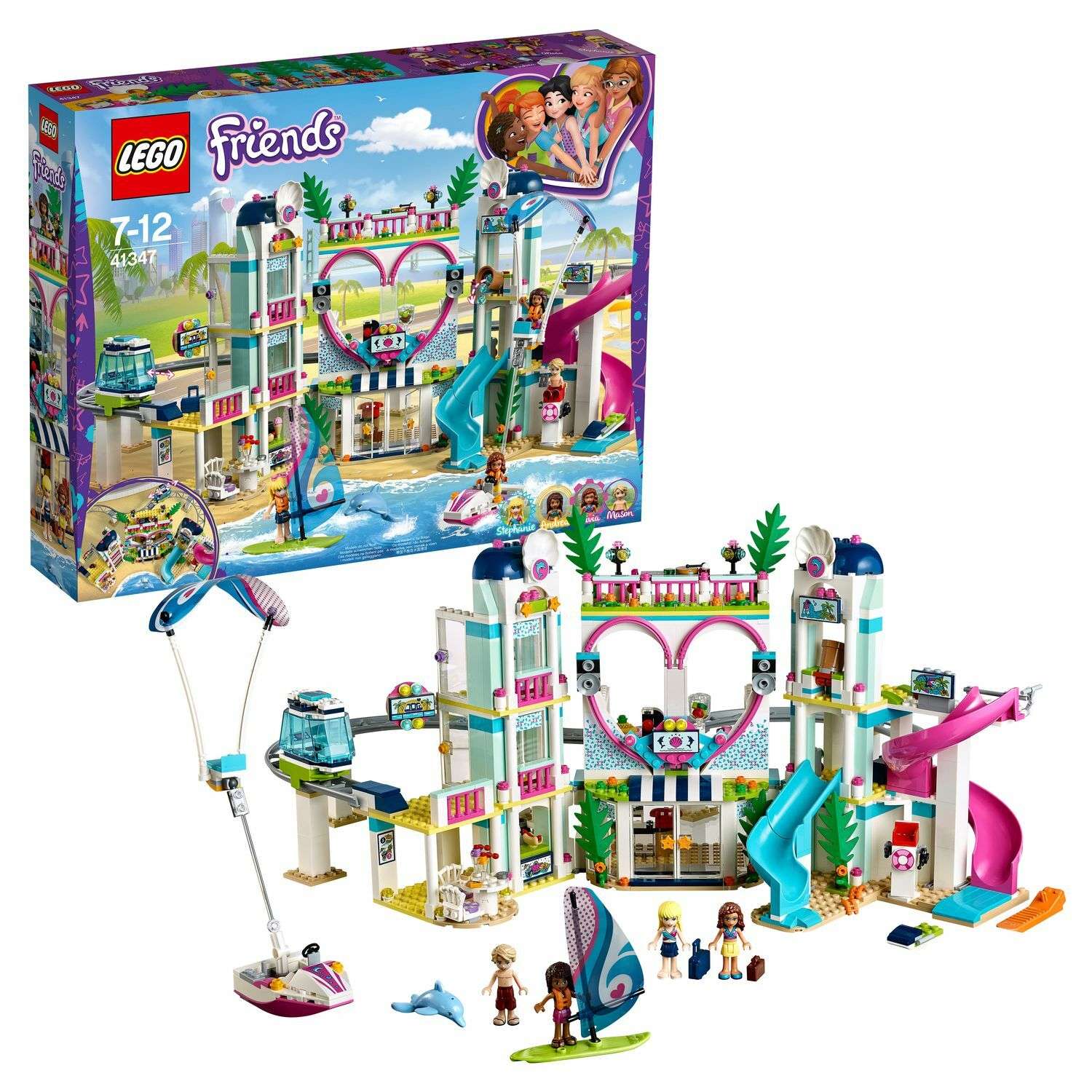 Конструктор LEGO Friends Курорт Хартлейк-Сити блочный - фото 1
