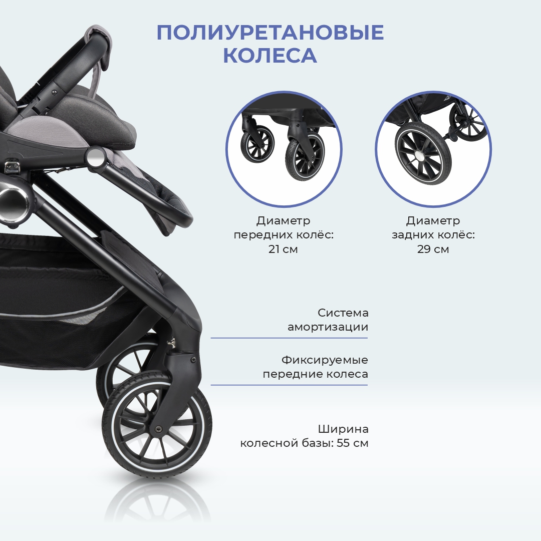Коляска 3в1 Farfello Belleza - фото 10