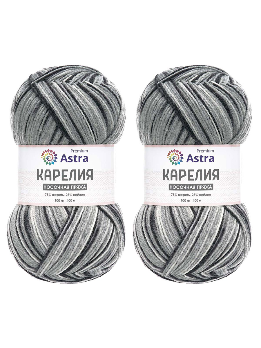 Пряжа для вязания носочная Astra Premium 100г 400м 2шт - фото 8