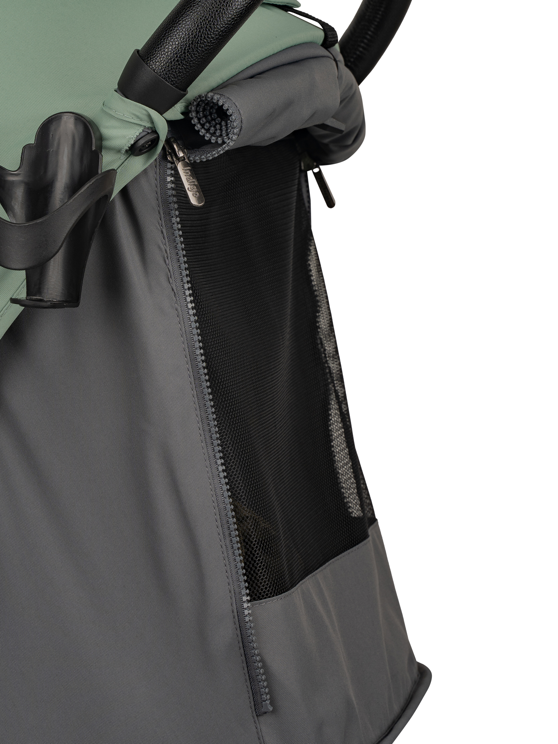 Коляска прогулочная Indigo Skip для путешествий, зеленый зеленый - фото 27