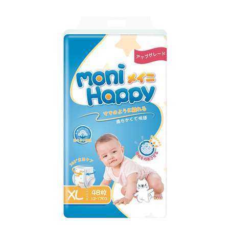 Трусики Moni Happy ультратонкие XL (12-17кг) 48 шт.