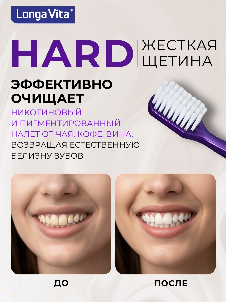 Зубная щетка классическая LONGA VITA - фото 2