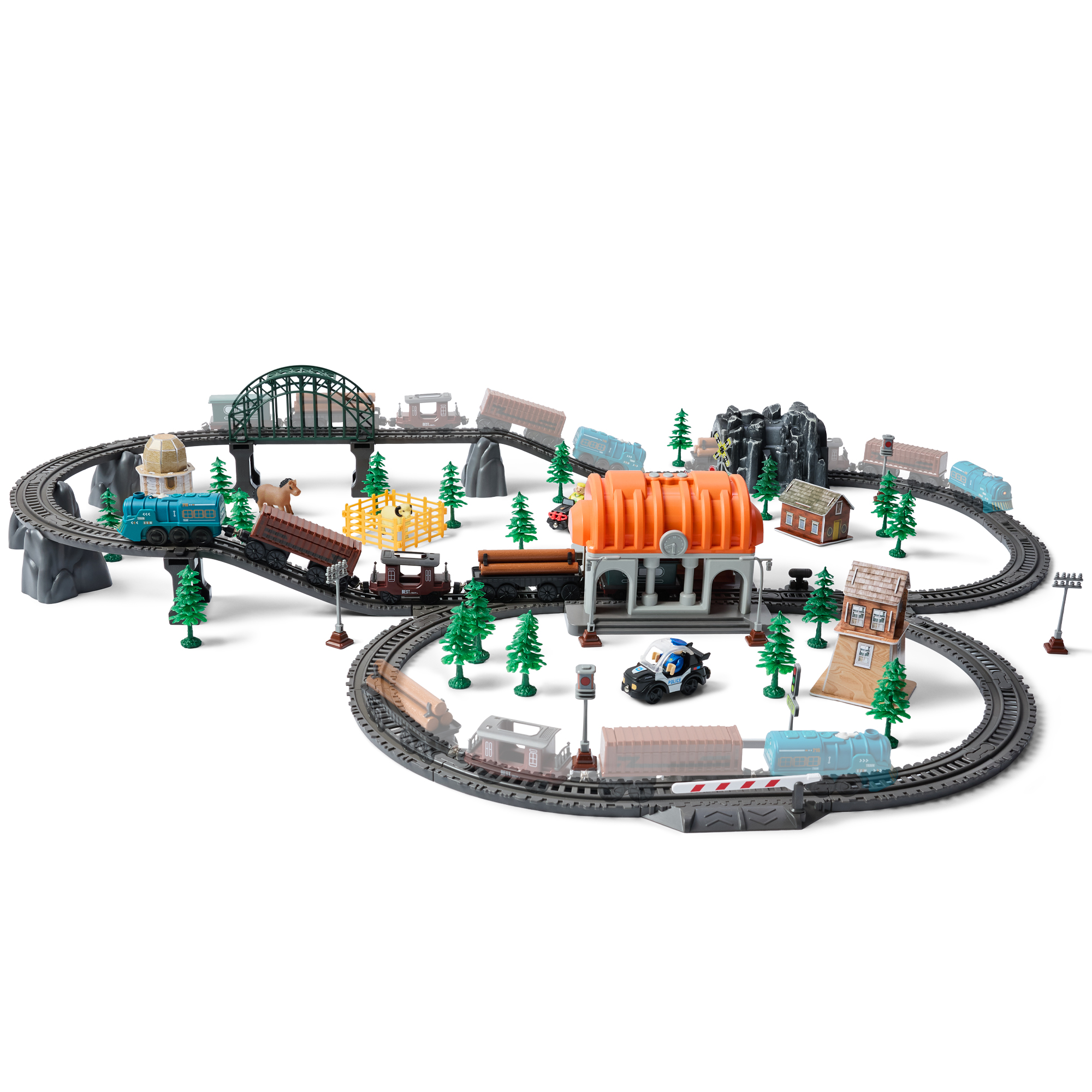 Набор железнодорожный Happy Baby 331995_grey - фото 3