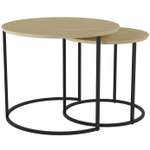 Стол журнальный КАЛИФОРНИЯ МЕБЕЛЬ Лесли Дуб янтарный Черный