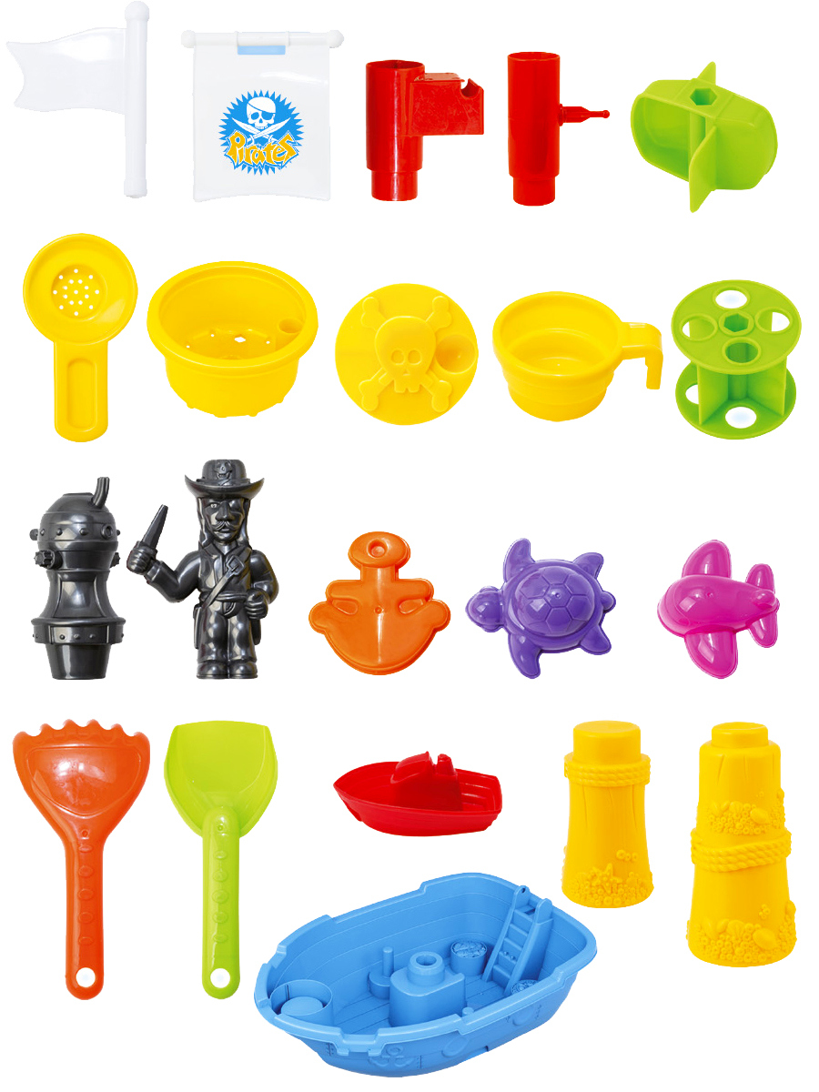 Стол для игр с песком и водой Hualian Toys Лодка пиратов 30х51х58 см - фото 2
