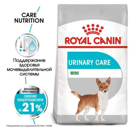 Корм для собак ROYAL CANIN Mini Urinary Care мелких пород профилактика МКБ 1кг