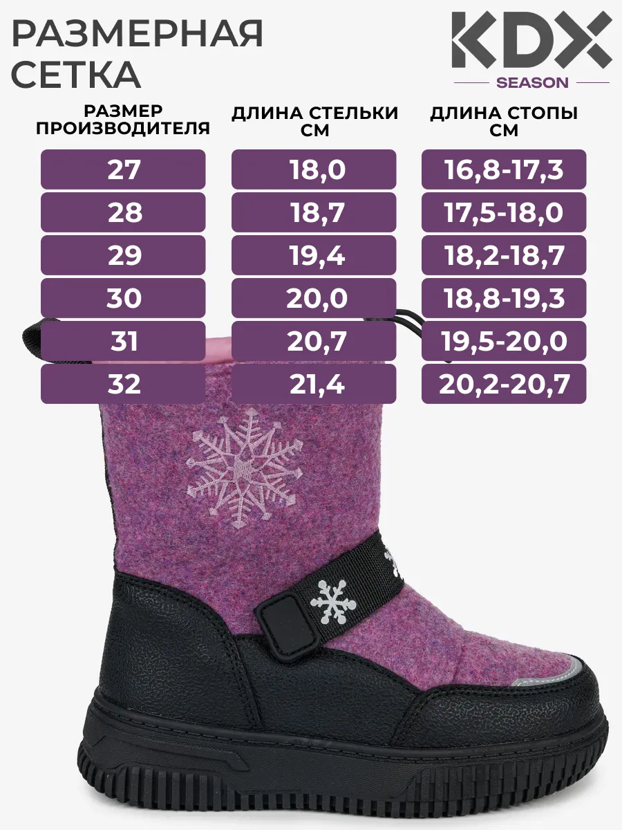 Валенки KDX MU-64 purple - фото 6