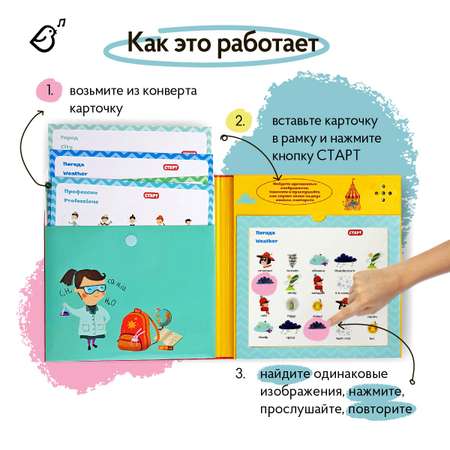 Книга интерактивная VoiceBook Мой первый английский Скоро в школу 20005