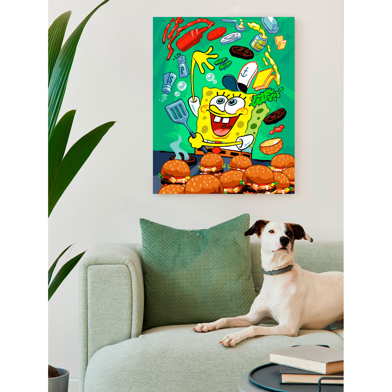 Картина по номерам Art on Canvas Губка Боб на кухне в ассортименте - фото 3