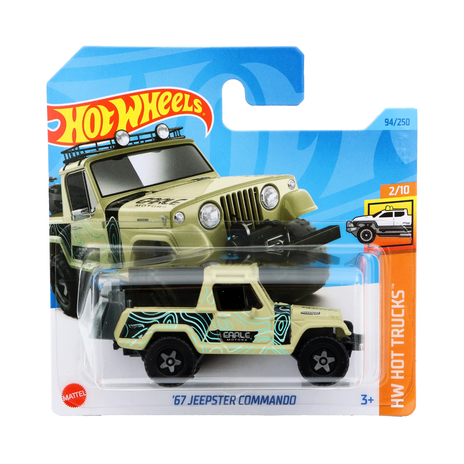 Внедорожник Hot Wheels Jeep commando 1:64 5785-A94-HKJ02 - фото 3
